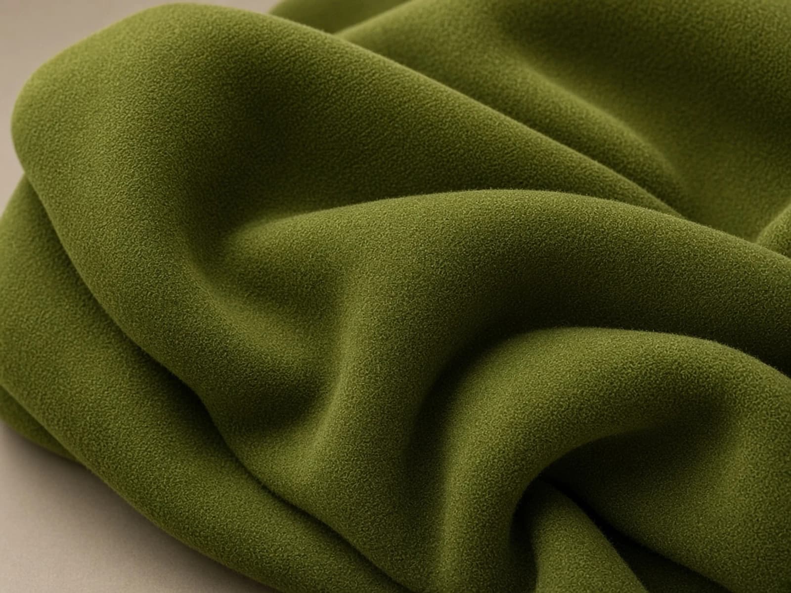 Cotton moleskin with a dense short brushed nap and firm body