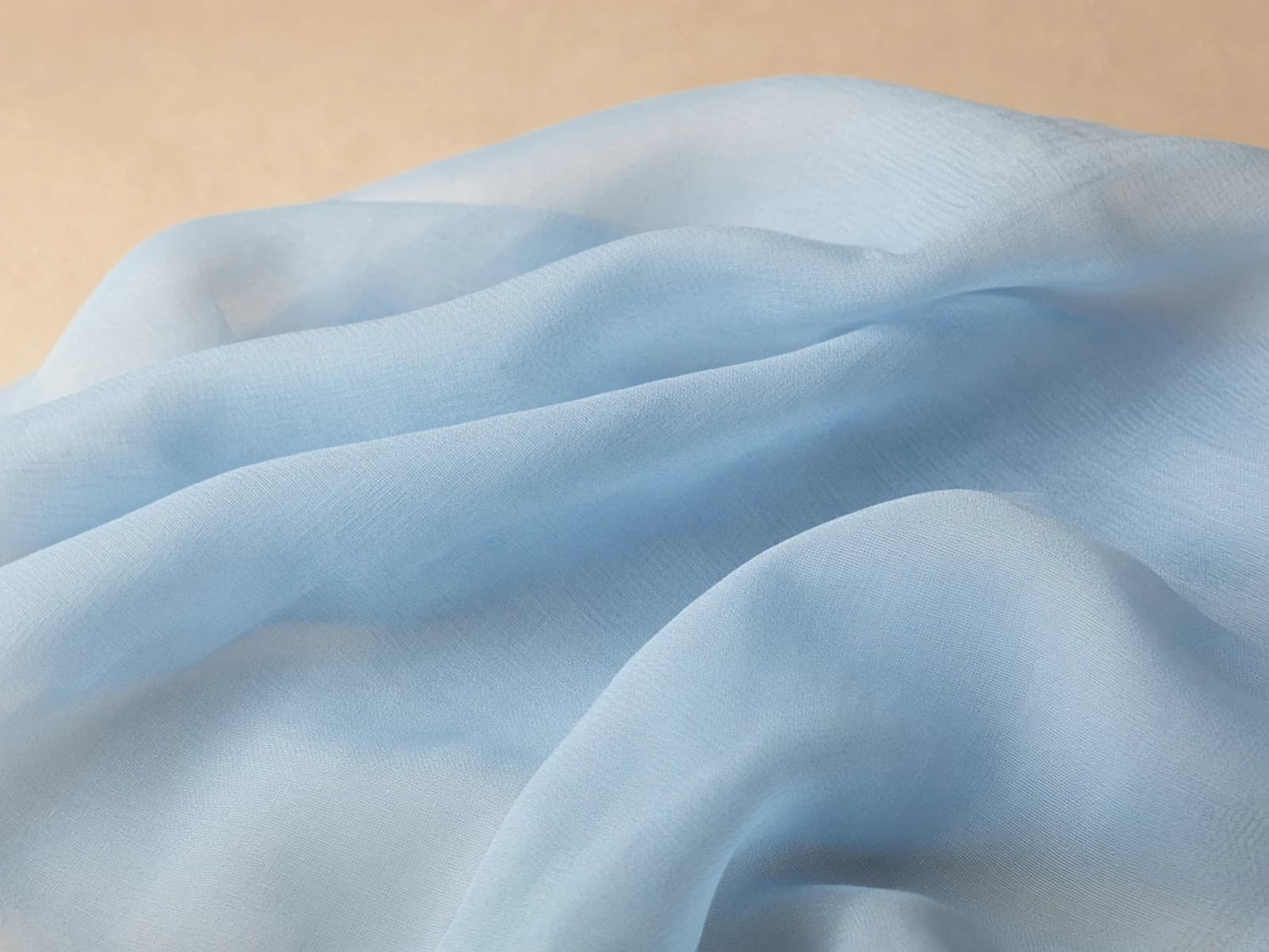 Lightweight translucent cotton voile fabric