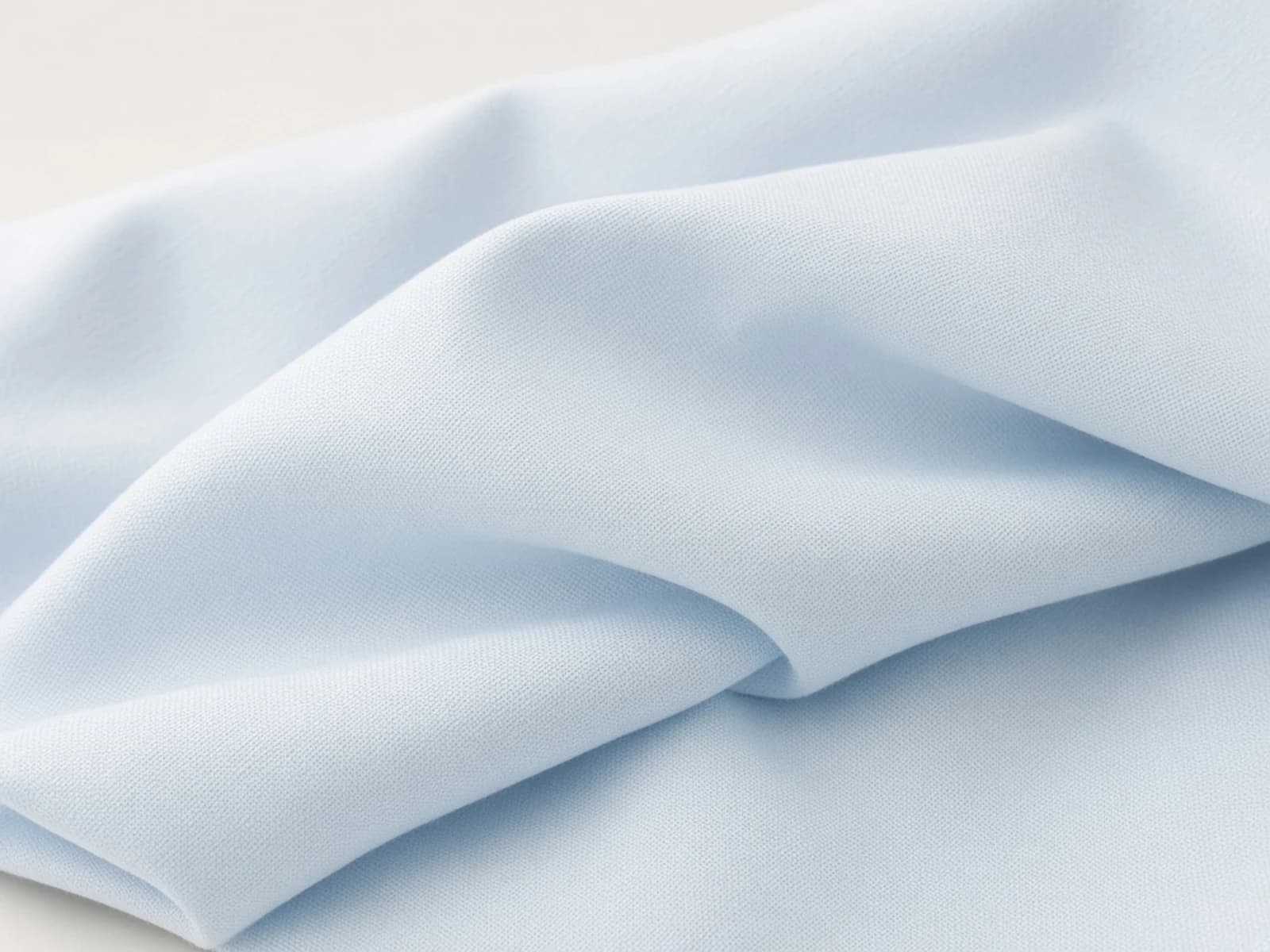 Icy blue Egyptian cotton percale with a crisp matte surface