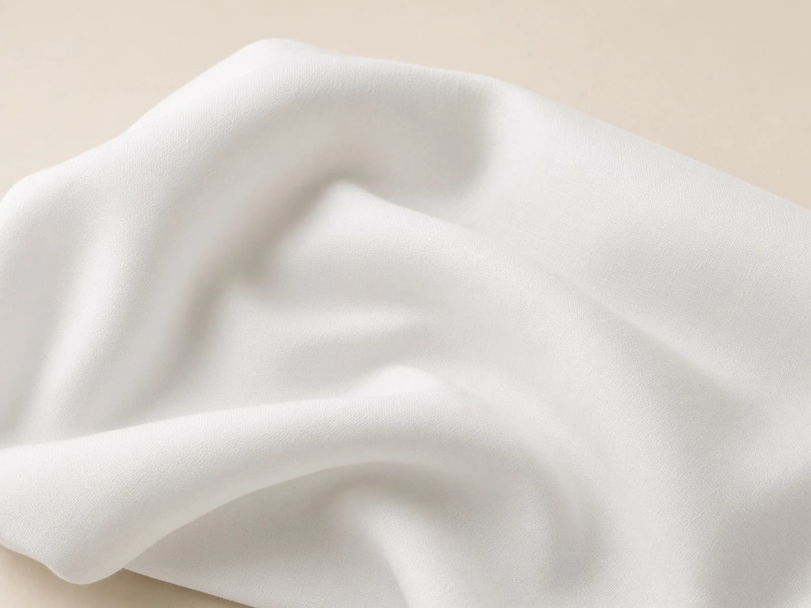 White Egyptian cotton poplin with a fine smooth plain weave