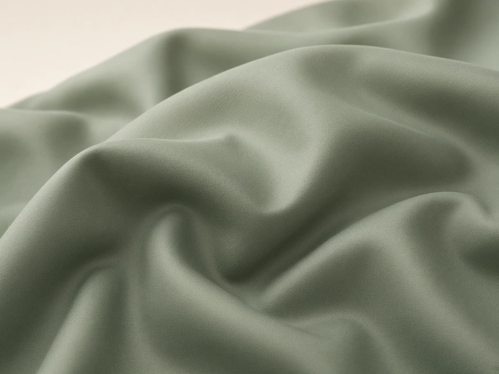Sage Egyptian cotton sateen with a restrained cotton lustre