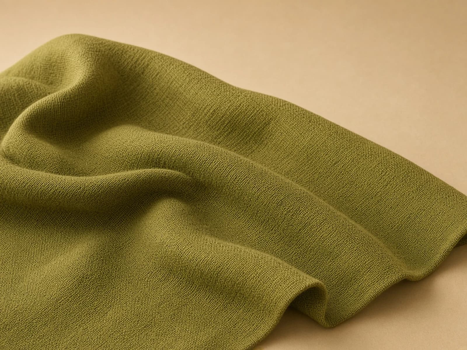 Indigo khadi-effect cotton with handwoven irregular texture