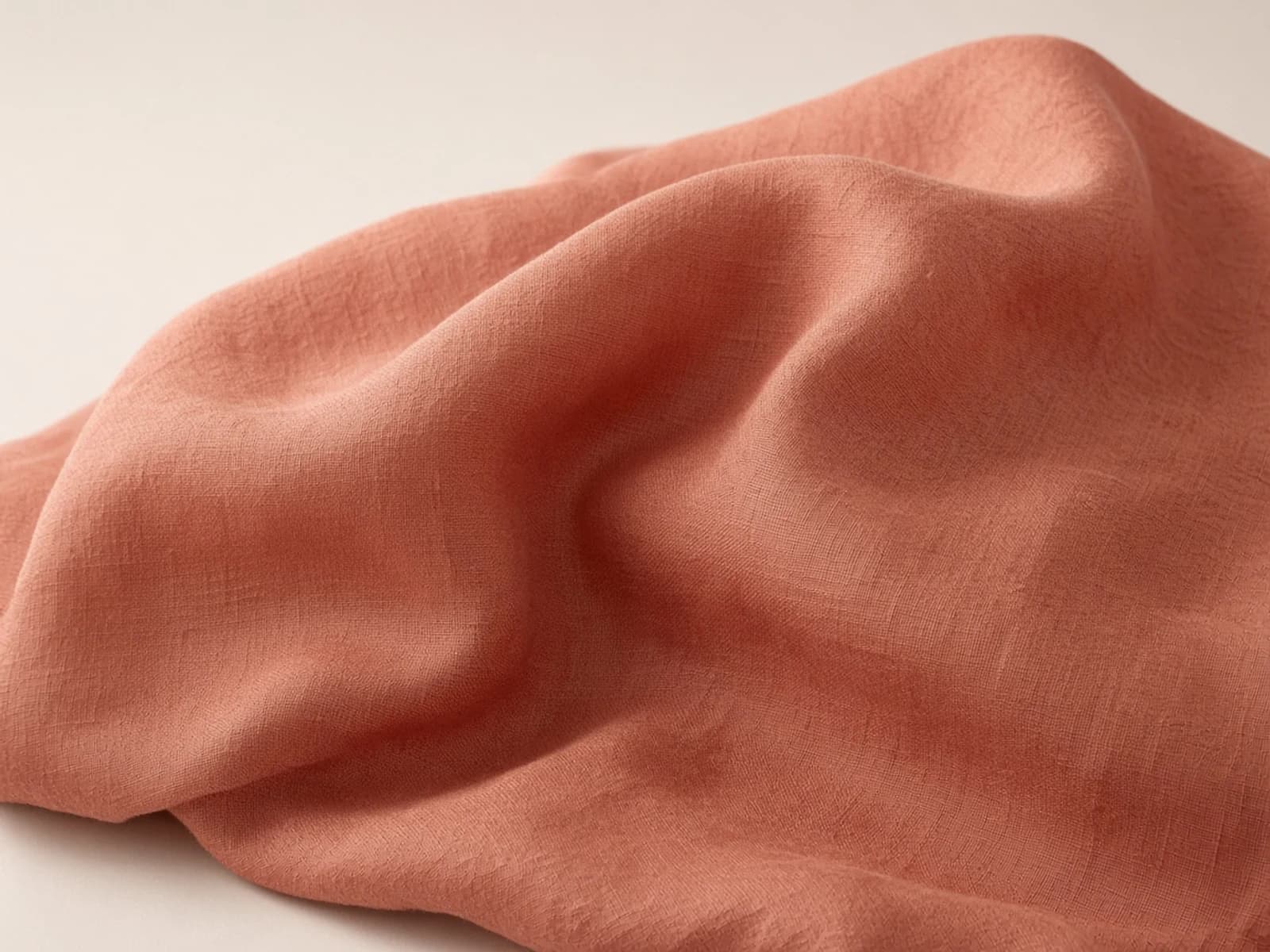 Drapey linen-viscose blend fabric in soft natural folds