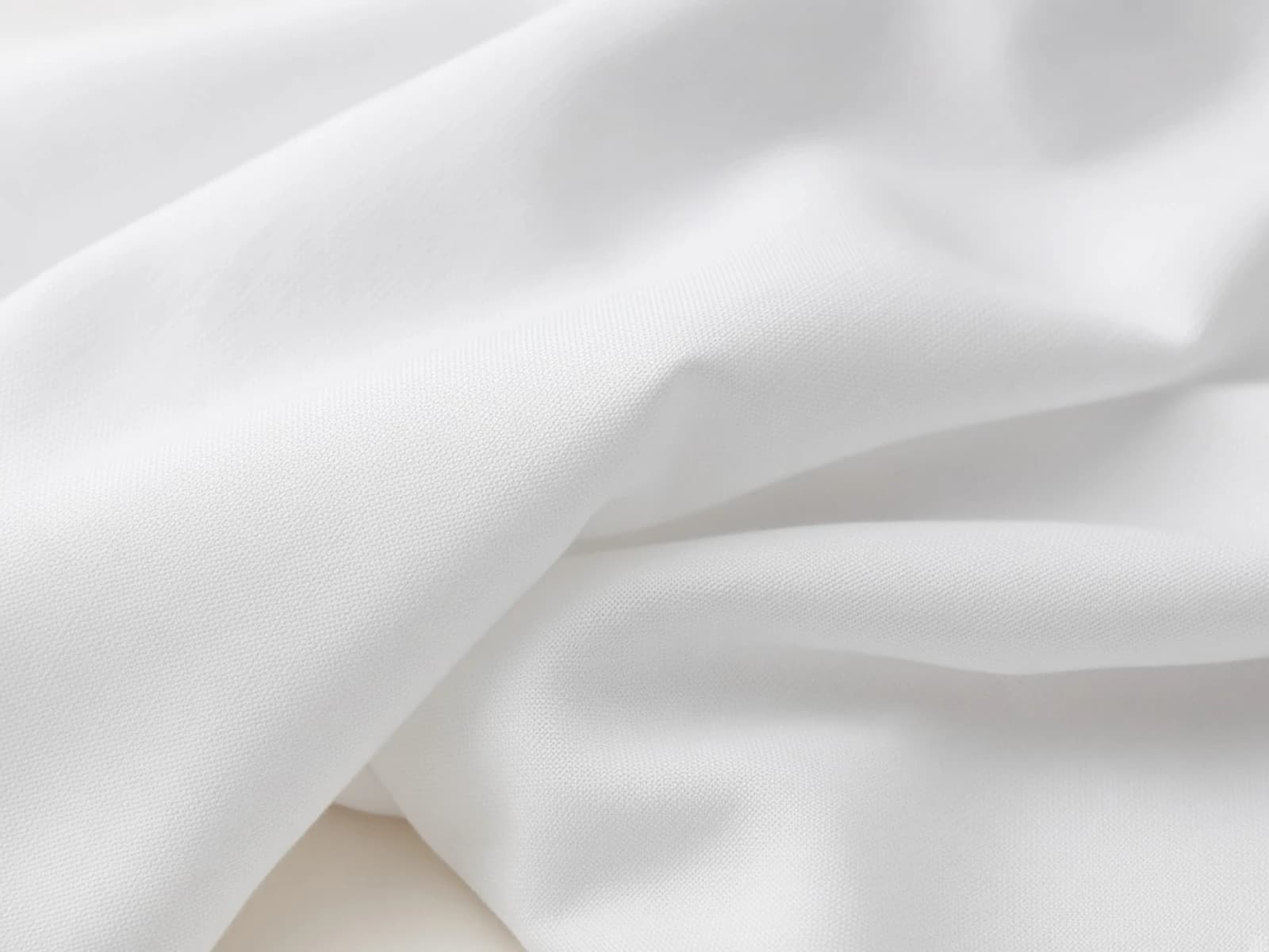 White long-staple cotton percale with a crisp matte weave