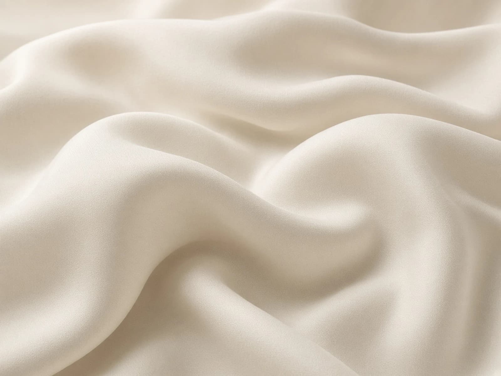 Ivory long-staple cotton sateen with a restrained surface sheen