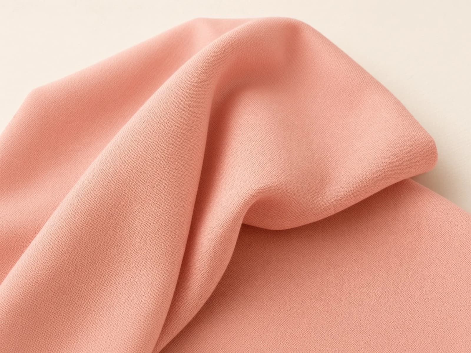 Coral mercerized cotton broadcloth with clean fine yarns
