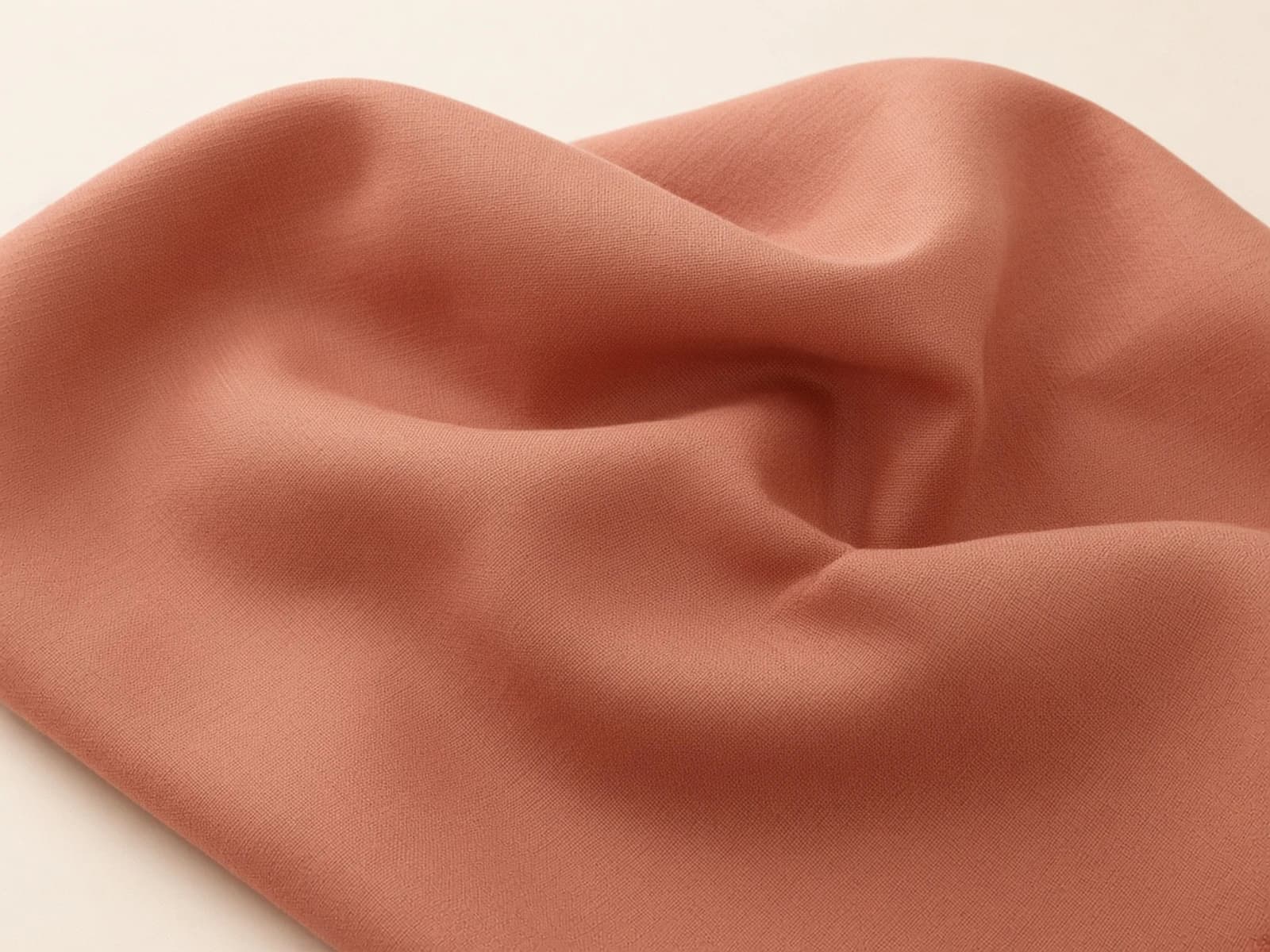 Terracotta Pima cotton broadcloth with an even fine weave