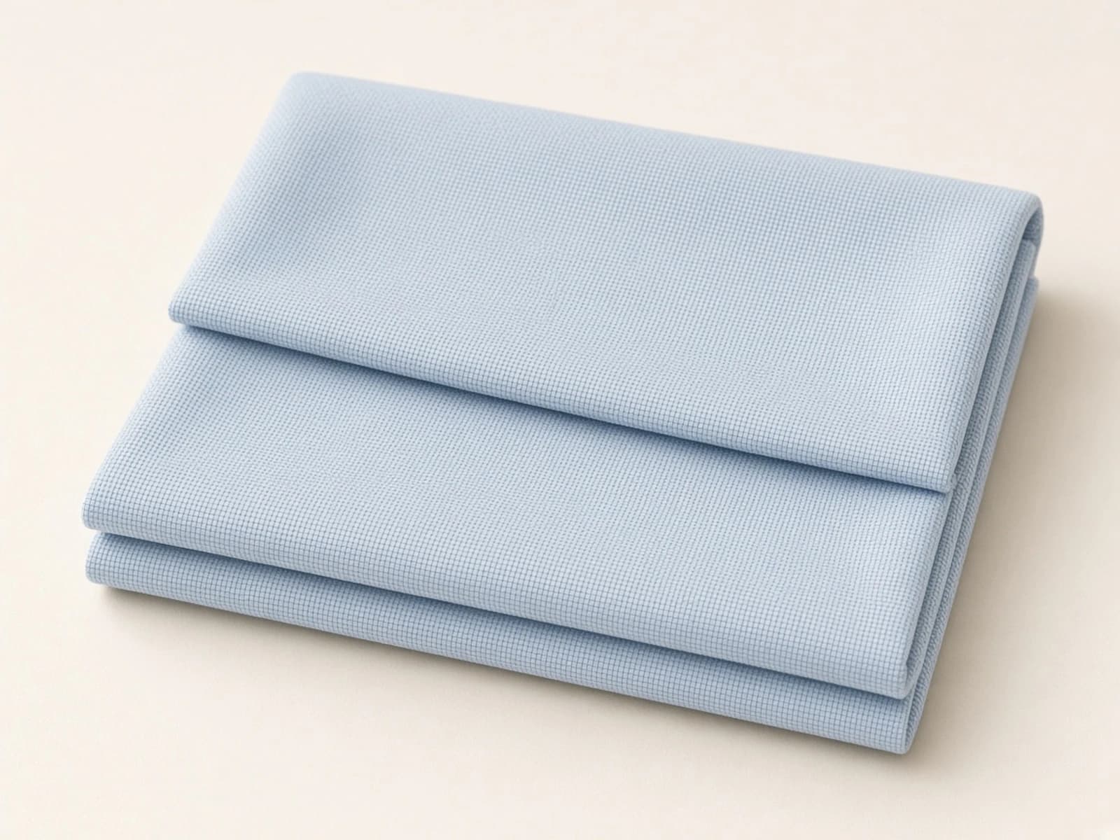 Pale blue pinpoint Oxford cotton with a fine compact texture