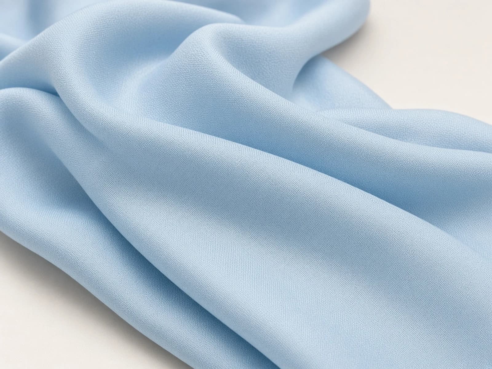 Pale blue silk broadcloth with a fine close plain weave