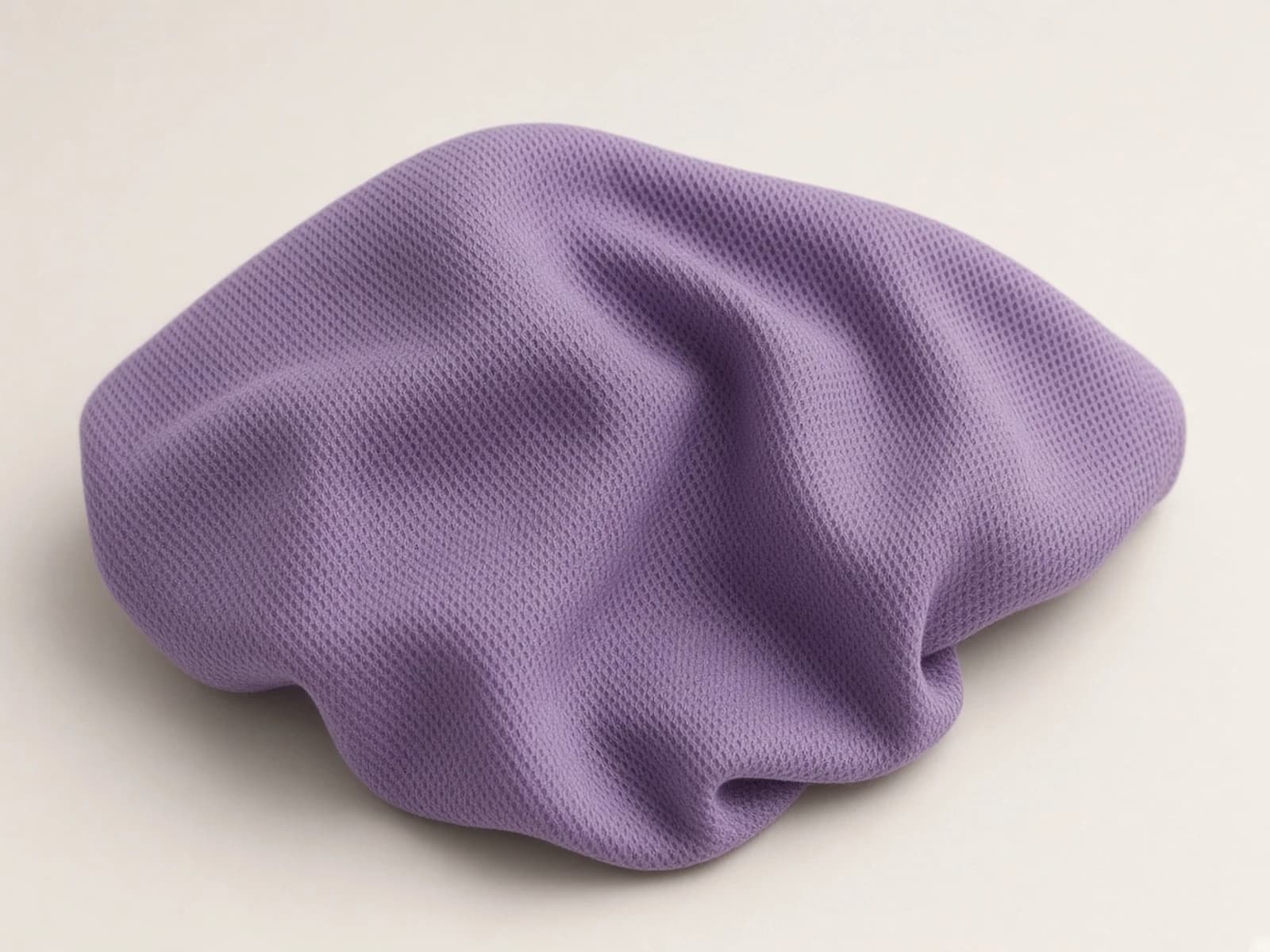 Violet stretch cotton piqué with a raised breathable surface