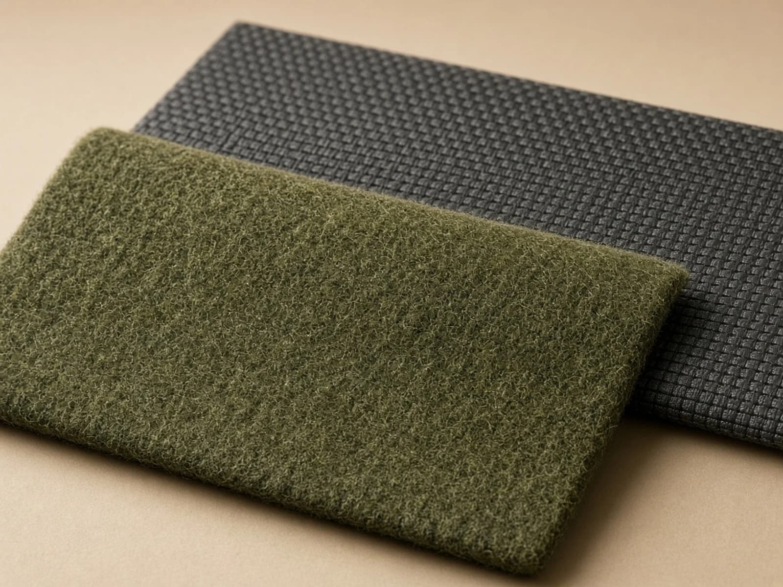 Wool-technical hybrid combining a natural wool face and performance backing