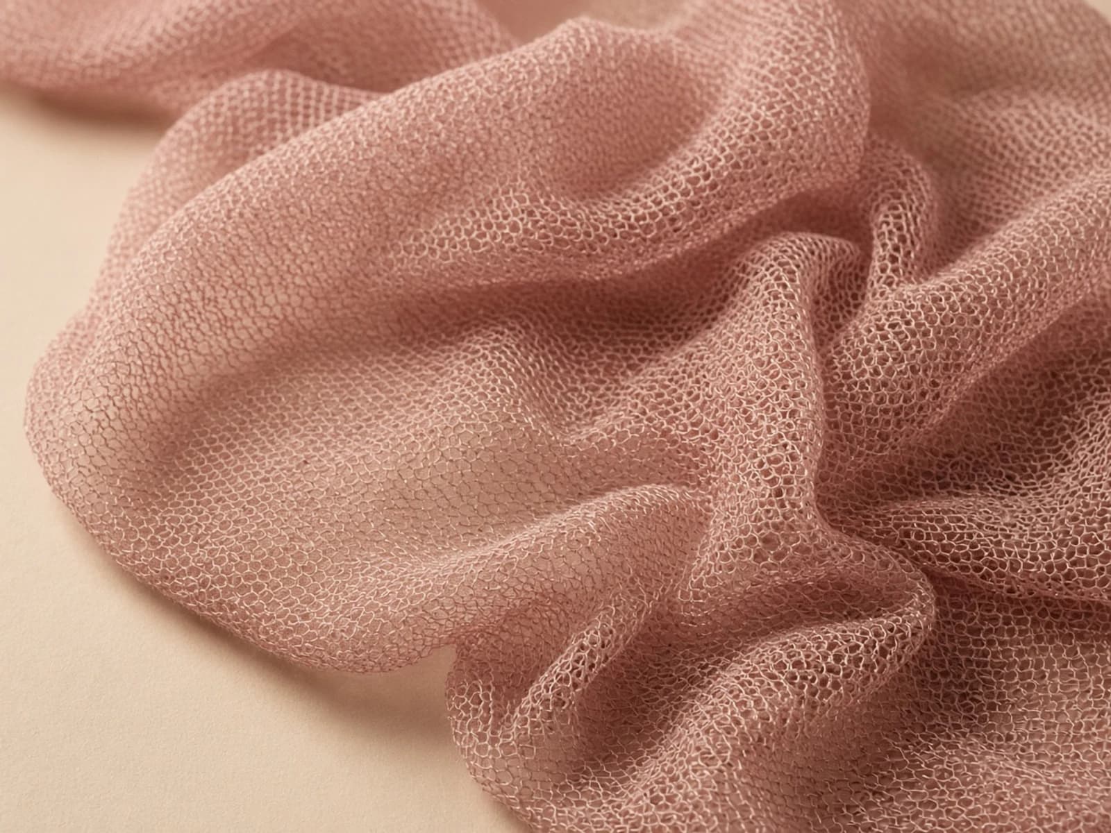 Ultra-light semi-sheer lounge knit with airy open loops